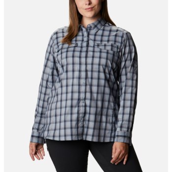 Columbia Ženske Košulje - Silver Ridge Lite Plaid Long Sleeve Plus Size Sive | UEYI-29071